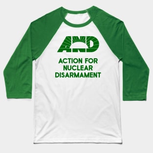 1980s AND Action for Nuclear Disarmament Baseball T-Shirt